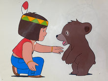 Load image into Gallery viewer, Monarch: The Big Bear of Tallac (Jacky and Nuca) (1977) - Original animation cel and drawing