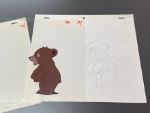 Load image into Gallery viewer, Monarch: The Big Bear of Tallac (Jacky and Nuca) (1977) - Original animation cel and drawing
