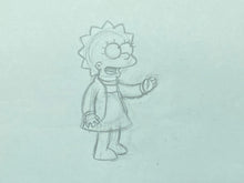 Load image into Gallery viewer, The Simpsons - Original drawing of Lisa Simpson