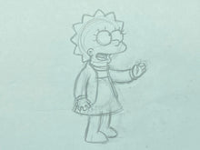 Load image into Gallery viewer, The Simpsons - Original drawing of Lisa Simpson