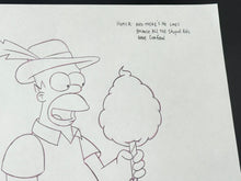 Load image into Gallery viewer, The Simpsons - Original drawing of Homer Simpson, Episode: 'Wild Barts Can't Be Broken (1999)'