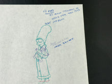 Load image into Gallery viewer, The Simpsons - Original drawing of Marge and Maggie Simpson, Episode: 'Mr. Plow' (1992)