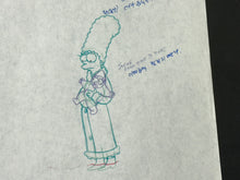 Load image into Gallery viewer, The Simpsons - Original drawing of Marge and Maggie Simpson, Episode: 'Mr. Plow' (1992)