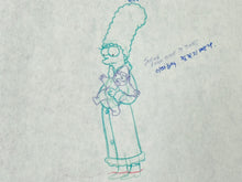 Load image into Gallery viewer, The Simpsons - Original drawing of Marge and Maggie Simpson, Episode: 'Mr. Plow' (1992)