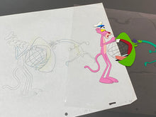 Load image into Gallery viewer, Pink Panther - Original animation cel and drawing