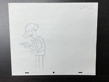 Load image into Gallery viewer, The Simpsons - Original drawing of Montgomery Burns