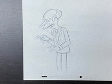 Load image into Gallery viewer, The Simpsons - Original drawing of Montgomery Burns