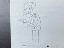 Load image into Gallery viewer, The Simpsons - Original drawing of Montgomery Burns