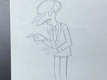 Load image into Gallery viewer, The Simpsons - Original drawing of Montgomery Burns