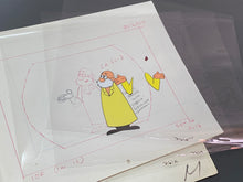 Load image into Gallery viewer, Popeye the Sailor - Original animation cel and drawings + animatic folder, same scene