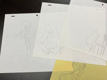 Load image into Gallery viewer, Lupin III - 6 x Original animation drawings of Lupin, full set scene