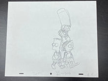 Load image into Gallery viewer, The Simpsons - Original drawing of Marge, Bart, Lisa and Maggie Simpson