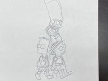 Load image into Gallery viewer, The Simpsons - Original drawing of Marge, Bart, Lisa and Maggie Simpson