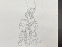 Load image into Gallery viewer, The Simpsons - Original drawing of Marge, Bart, Lisa and Maggie Simpson