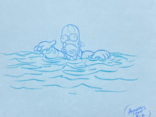 Load image into Gallery viewer, The Simpsons - Original drawing of Homer Simpson