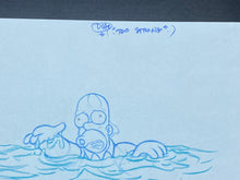 Load image into Gallery viewer, The Simpsons - Original drawing of Homer Simpson