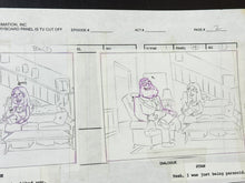 Load image into Gallery viewer, American Dad! (2005) - Production Hand Drawn Storyboard Page, Very rare!