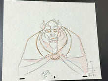 Load image into Gallery viewer, Beauty and the Beast (Walt Disney, 1991) - Original Animation Drawing of The Beast