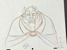 Load image into Gallery viewer, Beauty and the Beast (Walt Disney, 1991) - Original Animation Drawing of The Beast