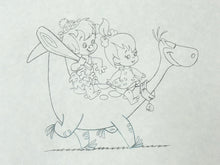 Load image into Gallery viewer, The Flintstones - Original drawing of Pebbles and Bamm-Bamm