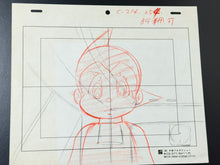 Load image into Gallery viewer, Astro Boy (1980-81) - Original animation drawing of Astro Boy + animatic time sheet