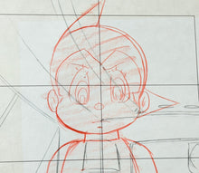 Load image into Gallery viewer, Astro Boy (1980-81) - Original animation drawing of Astro Boy + animatic time sheet