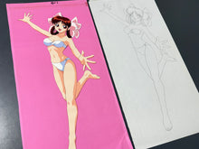 Load image into Gallery viewer, Tensen-NyanNyan: Gekigyouban (1998) - Original animation cel and drawing (56x27 cm)