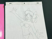 Load image into Gallery viewer, Tensen-NyanNyan: Gekigyouban (1998) - Original animation cel and drawing (56x27 cm)