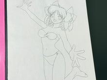 Load image into Gallery viewer, Tensen-NyanNyan: Gekigyouban (1998) - Original animation cel and drawing (56x27 cm)