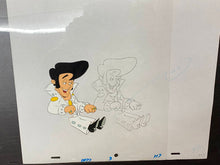 Load image into Gallery viewer, Pink Panther original animation cel and drawing of Elvis Presley