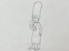Load image into Gallery viewer, The Simpsons - Original drawing of Marge and Maggie Simpson