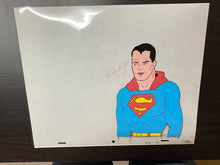 Load image into Gallery viewer, The Superman/Aquaman Hour of Adventure - Original animation cel and drawing of Superman