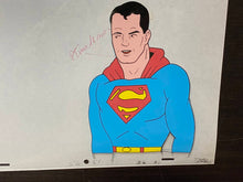Load image into Gallery viewer, The Superman/Aquaman Hour of Adventure - Original animation cel and drawing of Superman