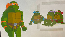 Load image into Gallery viewer, Teenage Mutant Ninja Turtles (1987 TV series) - Original animation cels, full team!