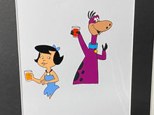 Load image into Gallery viewer, The Flintstones - Original animation cel and drawing of Betty and Dino
