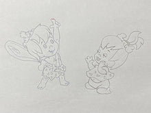 Load image into Gallery viewer, The Flintstones - Original drawing of Pebbles and Bamm-Bamm