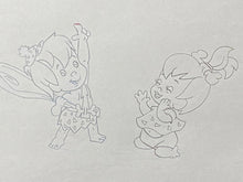 Load image into Gallery viewer, The Flintstones - Original drawing of Pebbles and Bamm-Bamm