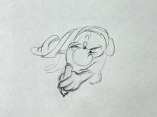 Load image into Gallery viewer, Snow White and the Seven Dwarfs - Grumpy Deleted Bed Building Scene Animation Drawing (Walt Disney, 1937).