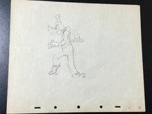 Load image into Gallery viewer, Goofy - Original Production Drawing by Disney Animator Errol Gray (Walt Disney, c. 1940s) COA included