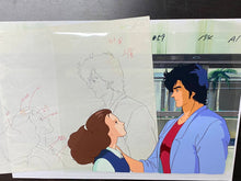 Load image into Gallery viewer, City Hunter - Original animation cel and drawing, with copy background