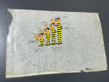 Load image into Gallery viewer, Lucky Luke - Original model cel of The Daltons (La Ballade des Dalton, 1978)