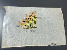 Load image into Gallery viewer, Lucky Luke - Original model cel of The Daltons (La Ballade des Dalton, 1978)