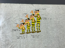 Load image into Gallery viewer, Lucky Luke - Original model cel of The Daltons (La Ballade des Dalton, 1978)