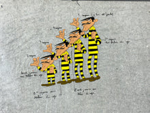 Load image into Gallery viewer, Lucky Luke - Original model cel of The Daltons (La Ballade des Dalton, 1978)