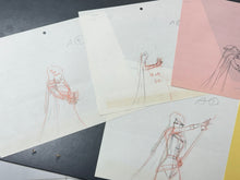 Load image into Gallery viewer, Space Pirate Captain Harlock (1978/79) - Original animation drawing of Queen Emeraldas, set of 6