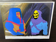 Load image into Gallery viewer, He-Man and the Masters of the Universe - Original animation cel of Skeletor, with copy background