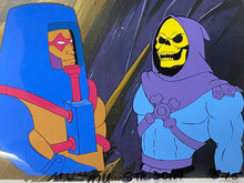 Load image into Gallery viewer, He-Man and the Masters of the Universe - Original animation cel of Skeletor, with copy background
