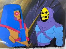 Load image into Gallery viewer, He-Man and the Masters of the Universe - Original animation cel of Skeletor, with copy background