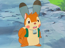 Load image into Gallery viewer, Bannertail: The Story of Gray Squirrel (1979) - Original animation cel with master painted background