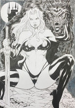 Load image into Gallery viewer, Lady Death - Drawing by Adriano Araujo (2020)